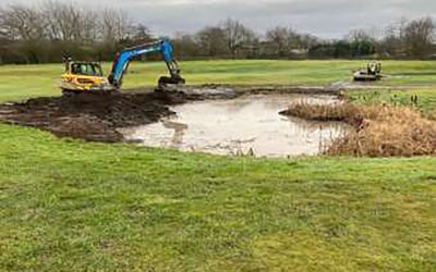 Denton Golf Course, Great Crested Newt Pond Restoration & Creation
